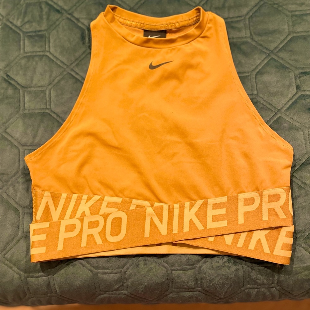 NIKE PRO | GOLD | DOUBLE STRAP | SPORTS BRA